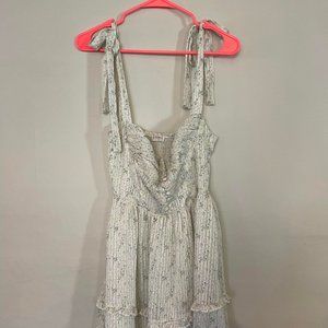 Cute mini dress, with tiny purple, yellow, blue flowers